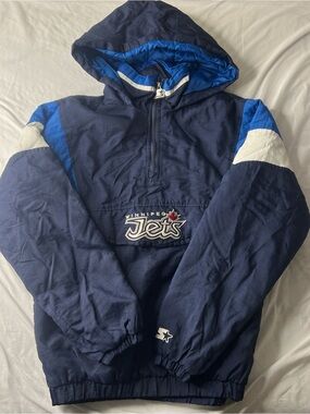 STARTER Navy and Royal Blue Hooded Jacket